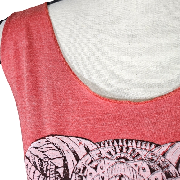 Triple T Elephant Tank, Heathered Orange, XXL - Picture 2 of 10